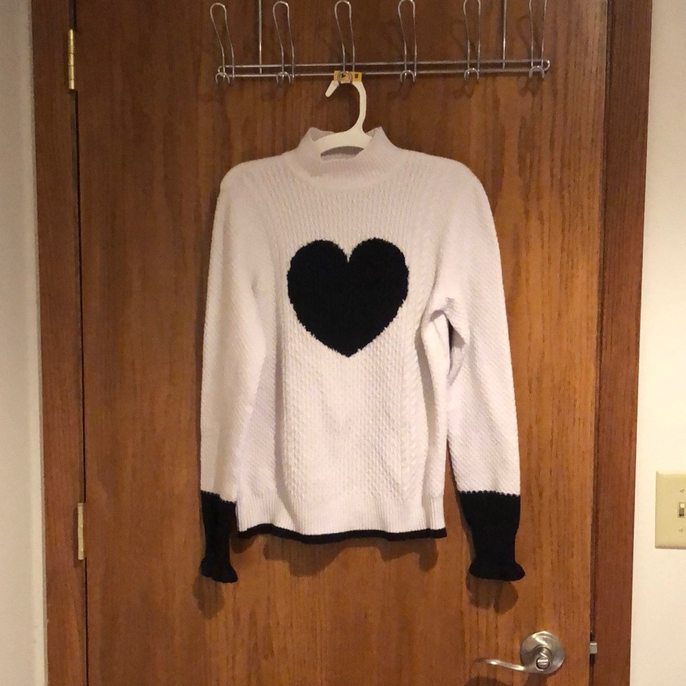 Elle Heart Sweater with cute cuffs :)